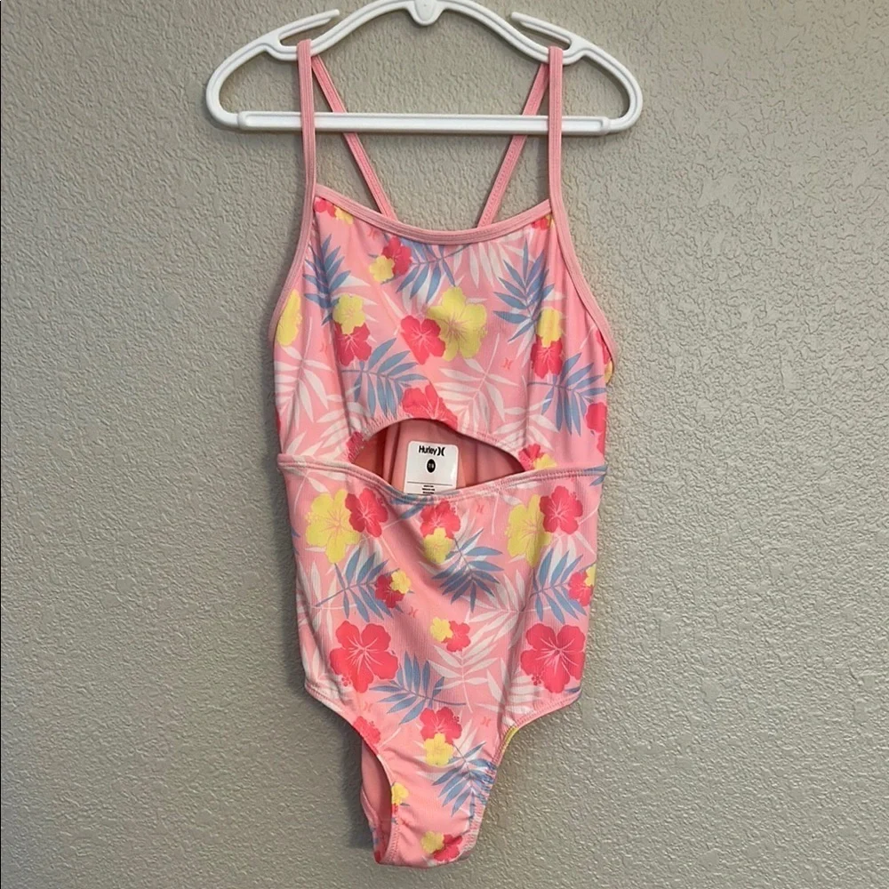 Floral Pink One-Piece Swimsuit